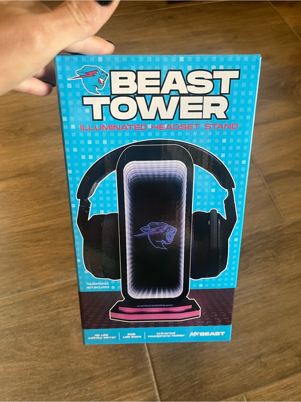 Illuminated Headset Stand – Blue & Pink LED